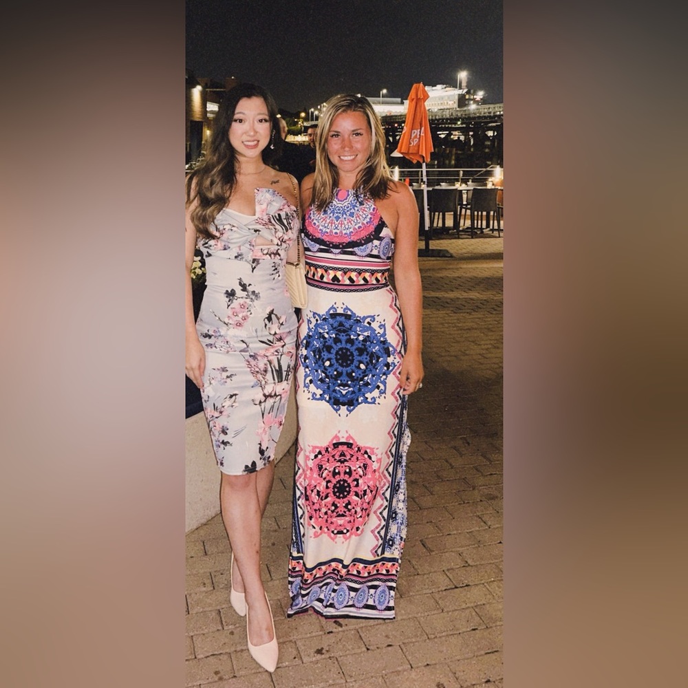 Special patterned maxi dress